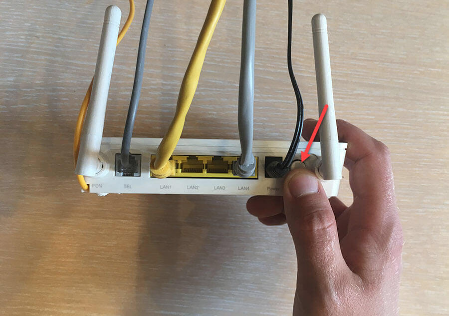 Включение модема Huawei EchoLife HG8245HV5