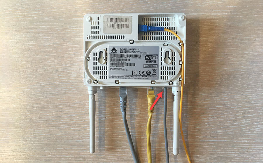 Подключение порта TEL модема Huawei EchoLife HG8245HV5 к телефонному аппарату