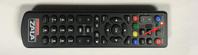 Включение функции программирования кнопок на пульте интерактивной приставки ZALA